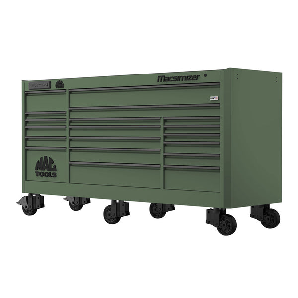 Tech™ Series 16-Drawer Drop Top Workstation - Carbon Gray