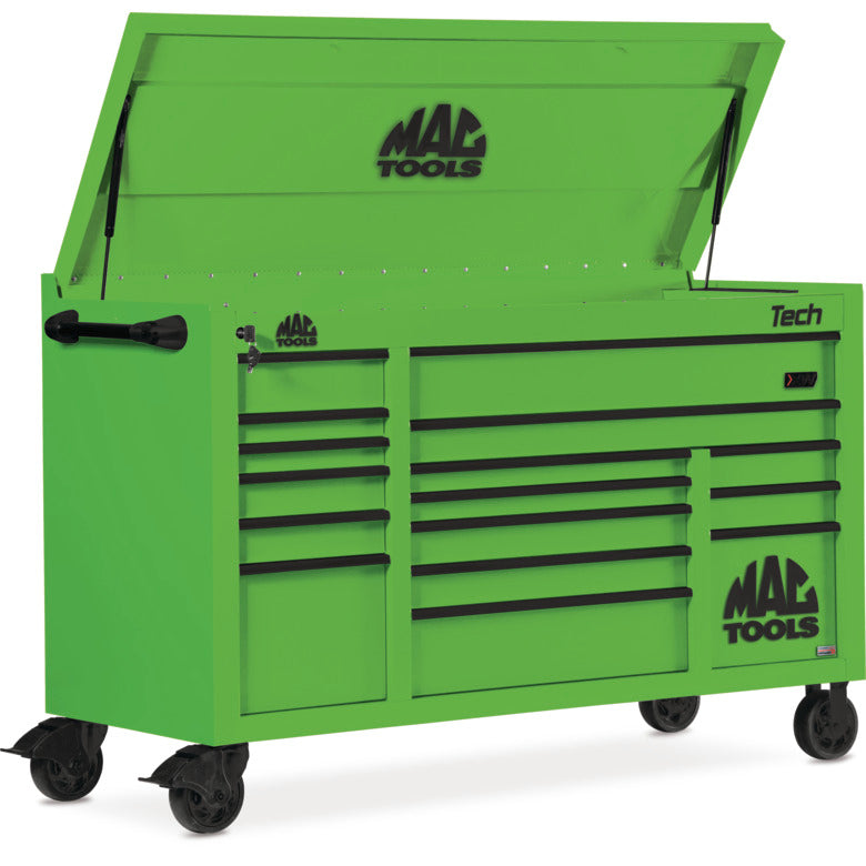 Tech™ Series 16-Drawer Drop Top Workstation - Lime Green - T6725DT